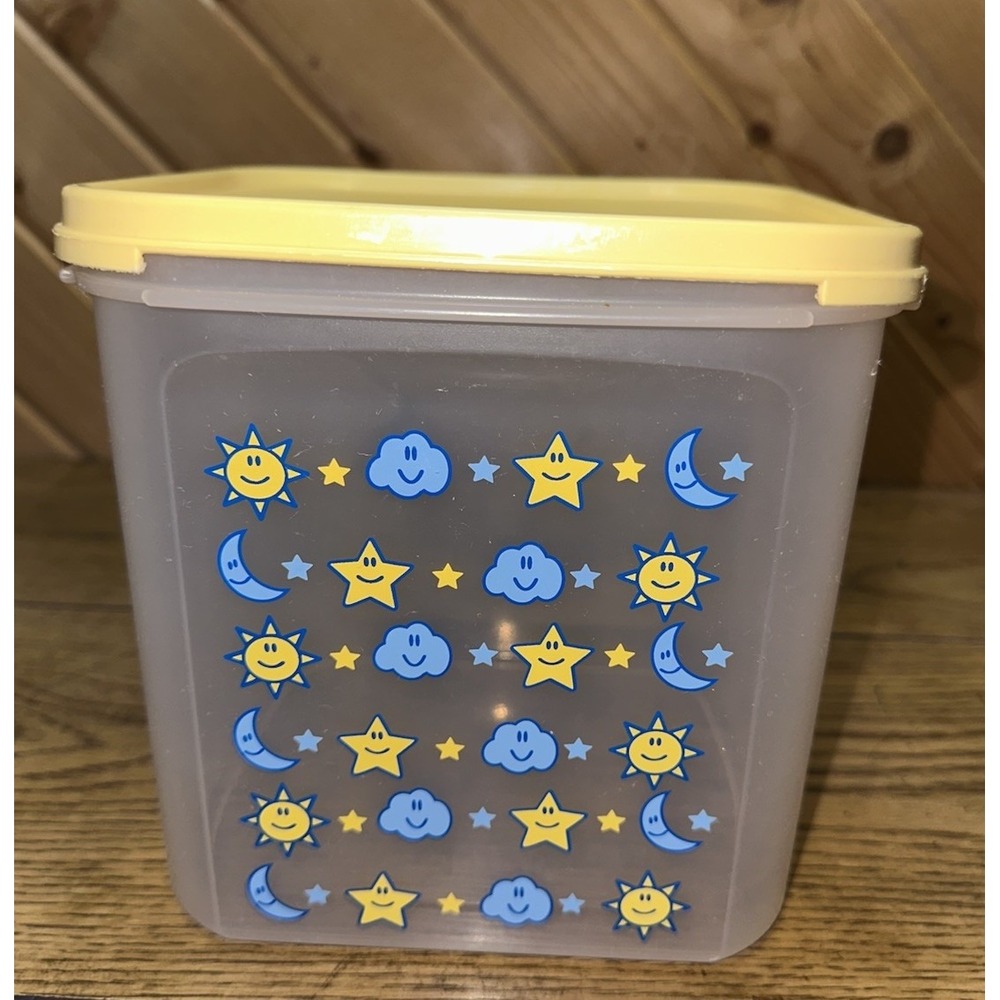 Tupperware Modular Mates Baby Nursery‎ Design Sun Moon Stars Large With Lid